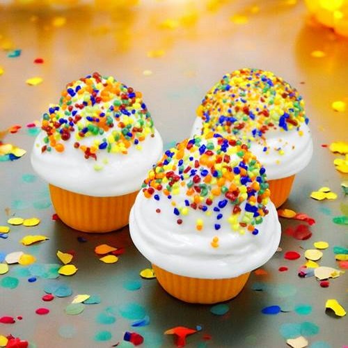 HG-208 Cupcake Bright Sprinkles Mini-Cupcake $59 at Hunter Wolff Gallery